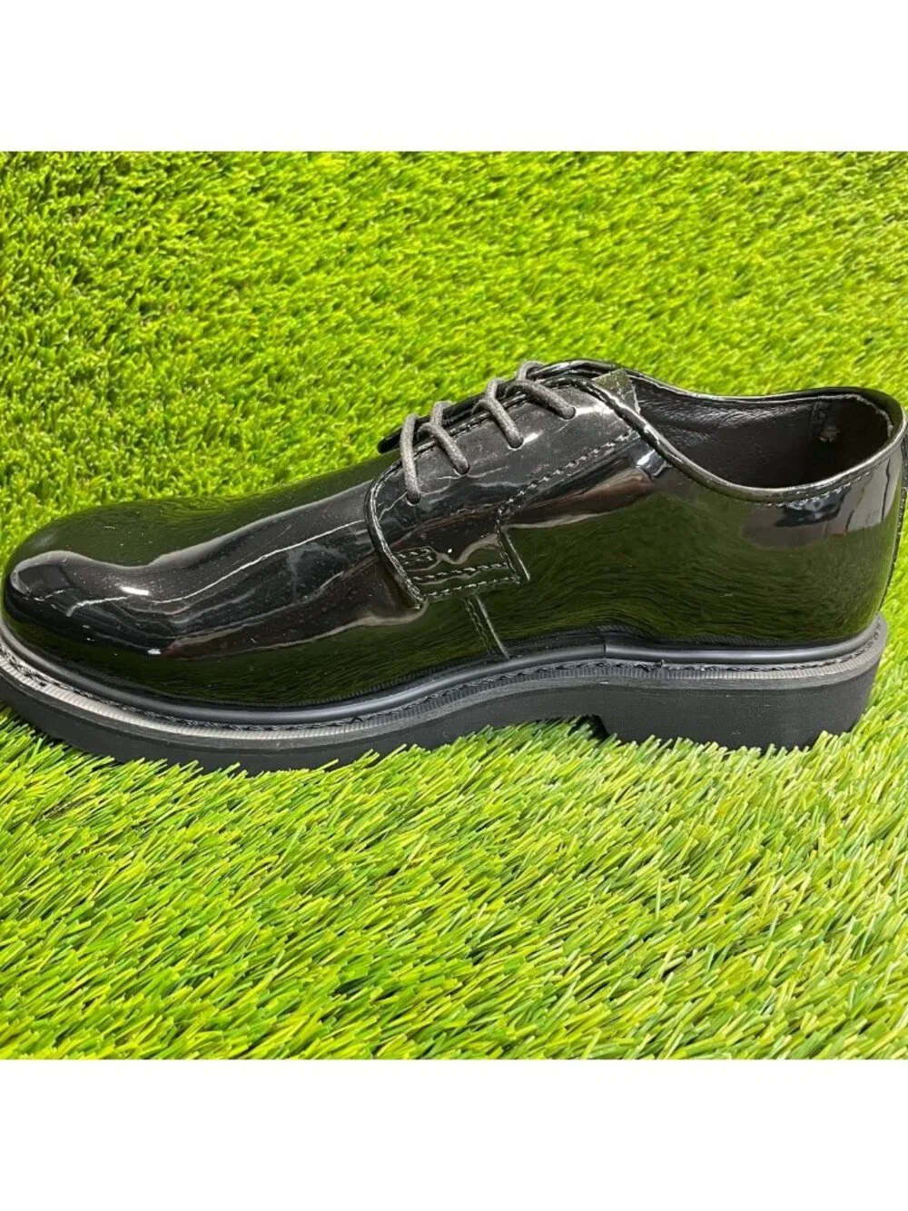 Rocky High-Gloss Mens Size 11W Black Casual Classic Leather Oxford Dress Shoes